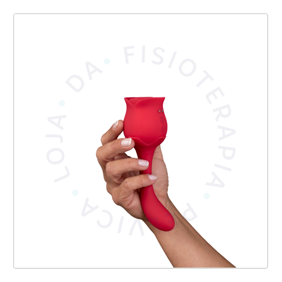 Sugador de Clitóris Flower com Vibrador